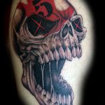 Five Finger Death Punch skull tattoo