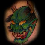 Japanese demon tattoo