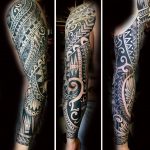 Tribal geometric tattoo