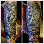 Angel tattoo sleeve