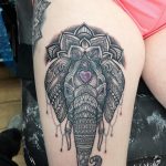 Elephant mandala tattoo